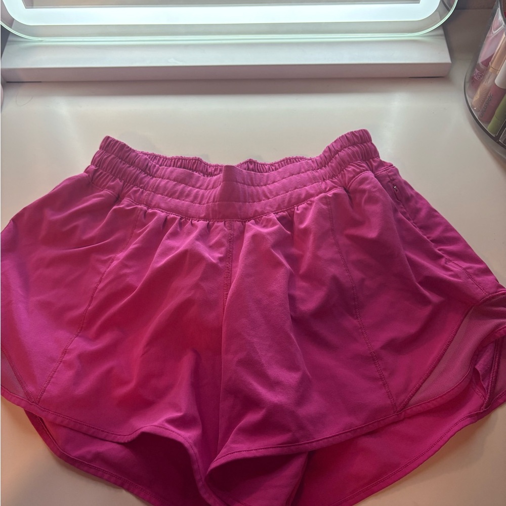 Women's Sonic Pink Athletic Shorts 4in(Still have these I had to cancel a order)